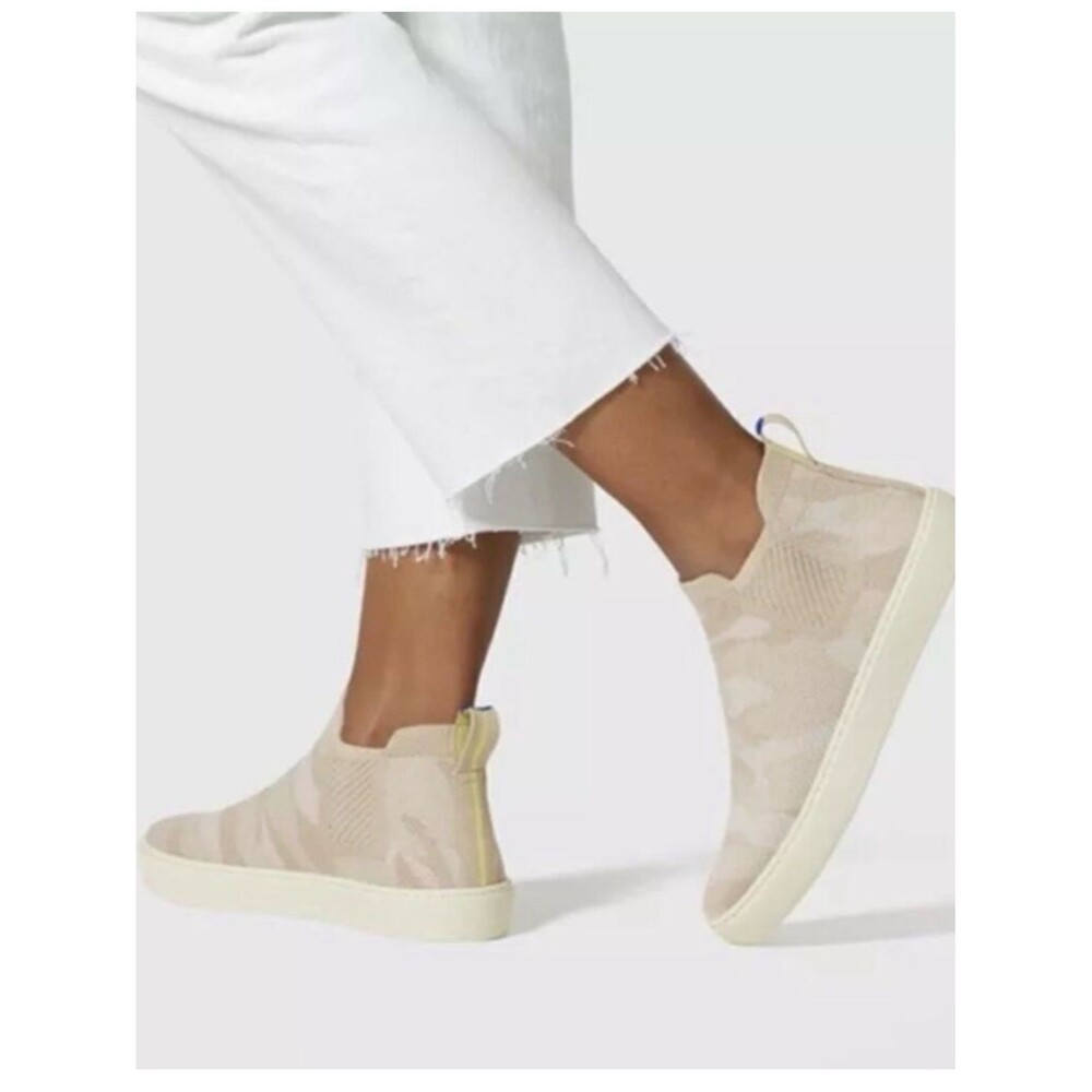 Rothy’s The Chelsea Boot Beige Sand Camouflage 8